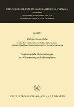 Experimentelle Untersuchungen zur Verbrennung an Turbinengittern