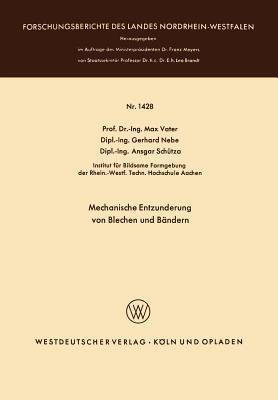 Mechanische Entzunderung von Blechen und Bändern - Max Vater - cover
