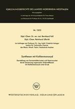 Synthesen mit Kohlenmonoxyd: Darstellung von Formamidderivaten und Heterocyclen durch Umsetzung organischer Stickstoffbasen mit Kohlenmonoxyd unter Druck