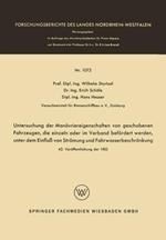Untersuchung der Manövriereigenschaften von geschobenen Fahrzeugen, die einzeln oder im Verband befördert werden, unter dem Einfluß von Strömung und Fahrwasserbeschränkung