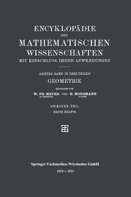 Geometrie - H. Mohrmann,W. Fr. Meyer - cover