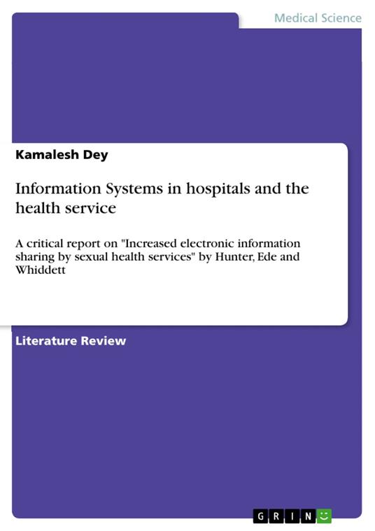 Information Systems in hospitals and the health service