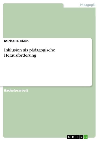 Inklusion als pädagogische Herausforderung