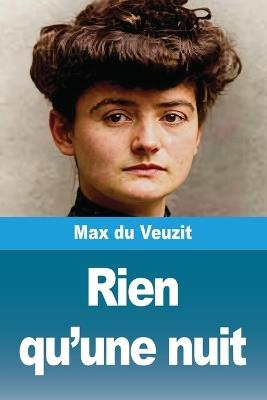 Rien qu'une nuit - Max Du Veuzit - cover