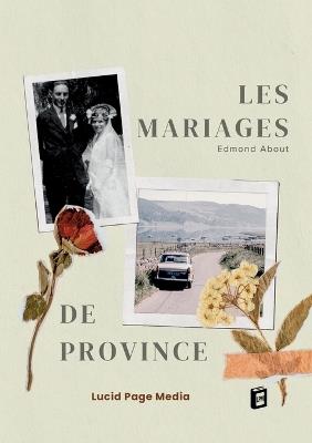 Les mariages de province - Edmond About - cover