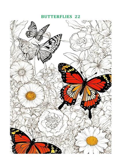 Fun coloring book Butterflies 3 for little artists