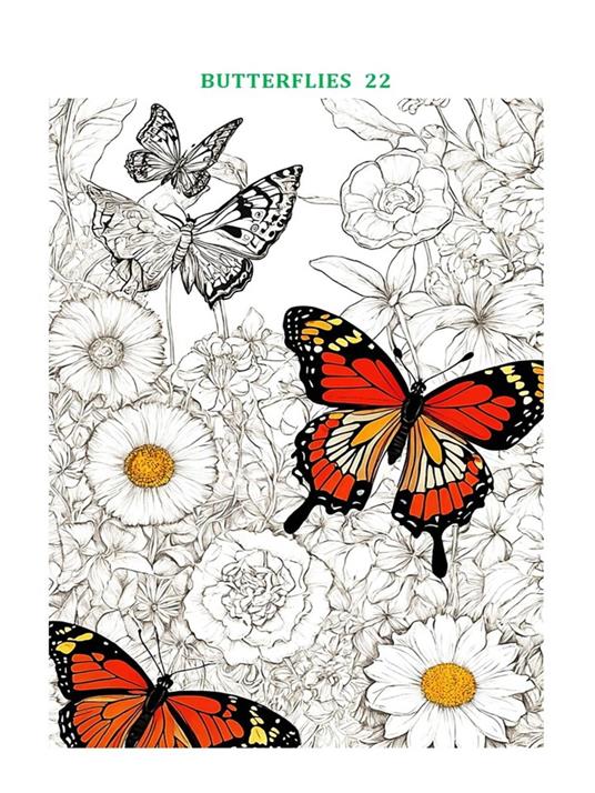 Fun coloring book Butterflies 3 for little artists