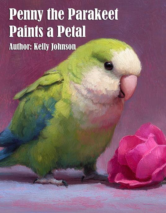 Penny the Parakeet Paints a Petal