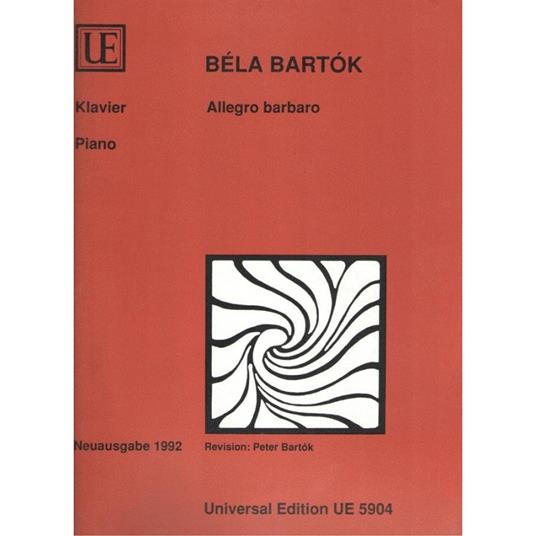  Allegro Barbaro - Béla Bartók - Pianoforte -  Béla Bartók - copertina