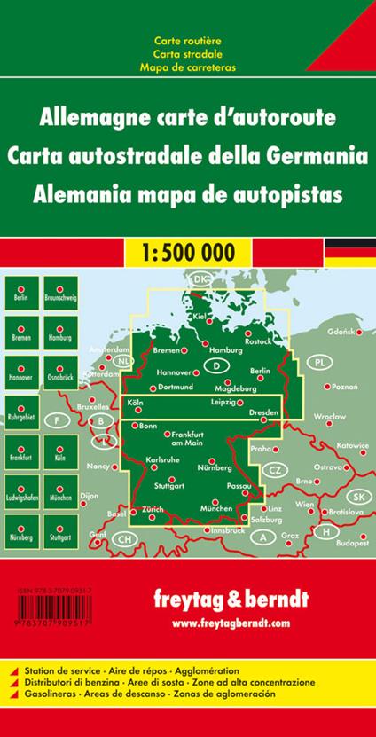 Germania autostrade 1:500.000 - copertina