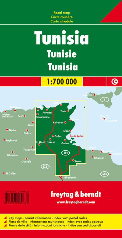 Tunisia 1:700.000 - copertina