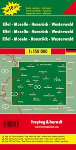 Eifel, Mosel, Hunsrück, Westerwald 1:150.000