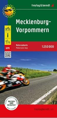 Mecklenburg-West Pomerania, motorcycle map 1:250,000, freytag & berndt - cover