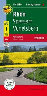 Rhön - Spessart - Vogelsberg, motorcycle map 1:200,000, freytag & berndt