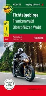 Fichtelgebirge, motorcycle map 1:200,000, freytag & berndt