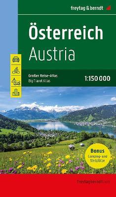 Austria Big Travel Atlas: with Camping and Caravanning 1:150,000 - cover