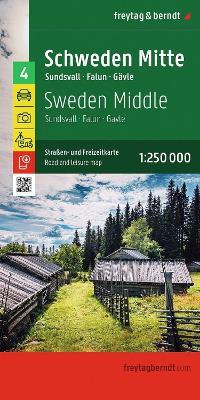 Sweden Middle Road and Leisure Map: Sundsvall - Falun - Gavle - cover