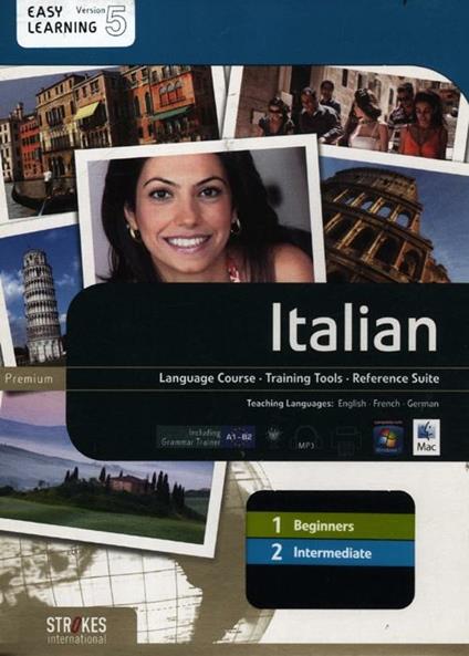Italiano. Vol. 1-2. Corso interattivo per principianti-Corso interattivo intermedio. DVD-ROM - copertina