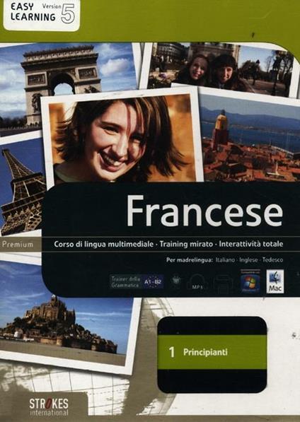 Francese. Corso interattivo per principianti. DVD-ROM. Vol. 1 - copertina