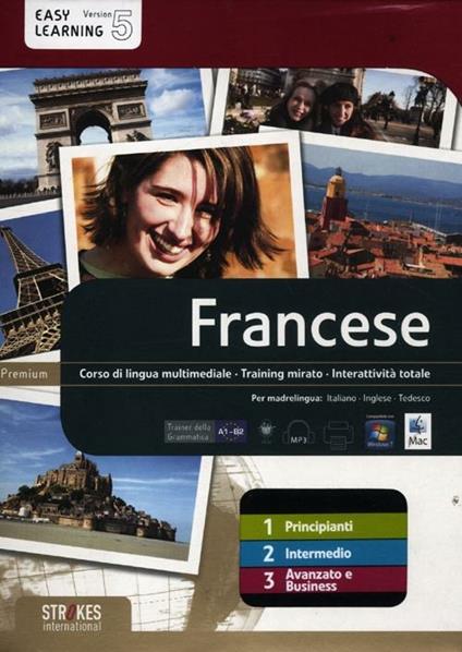 Francese. Vol. 1-2-3. Corso interattivo per principianti-Corso interattivo intermedio-Corso interattivo avanzato e business. DVD-ROM - copertina