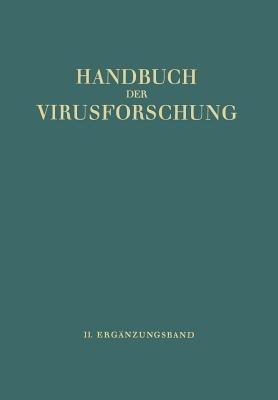 Handbuch der Virusforschung: II. Ergänzungsband - cover