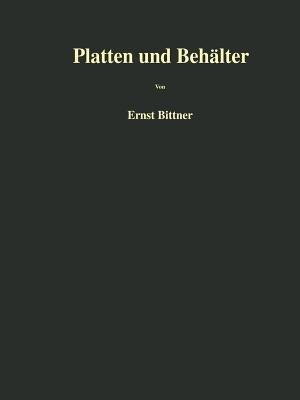 Platten und Behälter - Ernst Bittner - cover