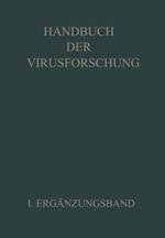 Handbuch der Virusforschung: I. Ergänzungsband