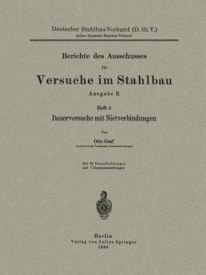 Dauerversuche mit Nietverbindungen - Otto Graf - cover