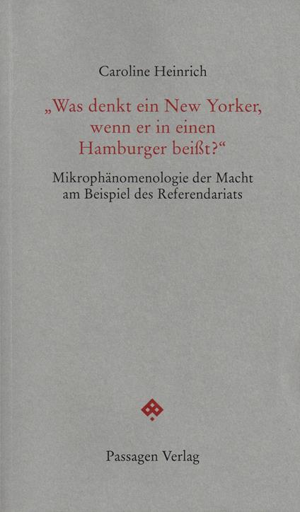 "Was denkt ein New Yorker, wenn er in einen Hamburger beißt?"