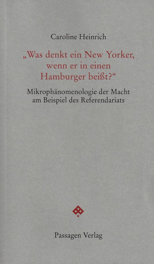 "Was denkt ein New Yorker, wenn er in einen Hamburger beißt?"
