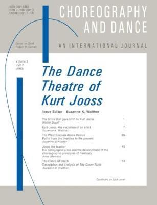 The Dance Theatre of Kurt Jooss - Suzanne Walther - cover