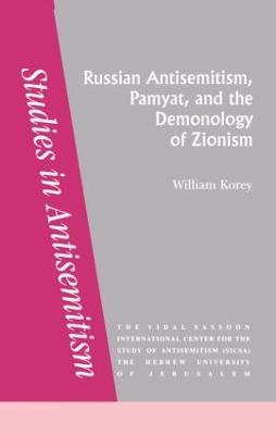Russian Antisemitism Pamyat/De - Corey - cover