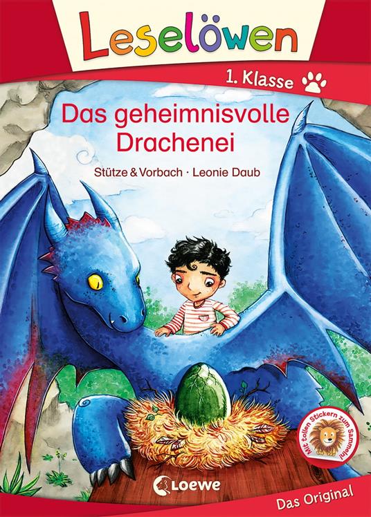 Leselöwen 1. Klasse - Das geheimnisvolle Drachenei - Stütze Vorbach,Loewe Erstlesebücher,Leonie Daub - ebook