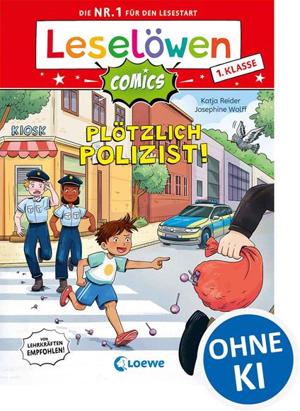 Leselöwen Comics 1. Klasse - Plötzlich Polizist - Katja Reider,Josephine Wolff - ebook