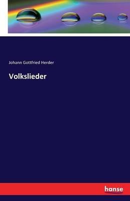 Volkslieder - Johann Gottfried Herder - cover
