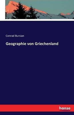 Geographie von Griechenland - Conrad Bursian - cover