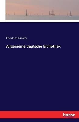 Allgemeine deutsche Bibliothek - Friedrich Nicolai - cover