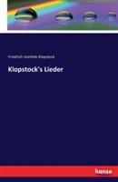 Klopstock's Lieder - Friedrich Gottlieb Klopstock - cover