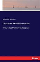 Collection of british authors: The works of William Shakespeare - Bernhard Tauchnitz - cover