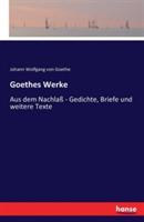 Goethes Werke: Aus dem Nachlaß - Gedichte, Briefe und weitere Texte - Johann Wolfgang Von Goethe - cover