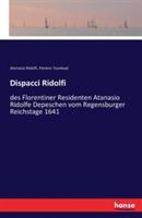 Dispacci Ridolfi: des Florentiner Residenten Atanasio Ridolfe Depeschen vom Regensburger Reichstage 1641 - Atanasio Ridolfi,Florenz Tourbual - cover