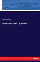 Die karelischen Lautlehre - Arvid Genetz - cover