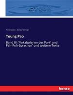 Toung Pao: Band III: 'Vokabularien der Pa-Yi und Pah-Poh-Sprachen' und weitere Texte