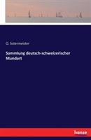 Sammlung deutsch-schweizerischer Mundart - cover