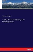 Vorträge über ausgewählte Fragen der Elementargeometrie - Felix Klein,F Tägert - cover