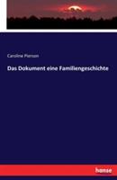 Das Dokument eine Familiengeschichte - Caroline Pierson - cover