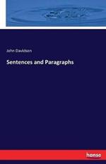 Sentences and Paragraphs