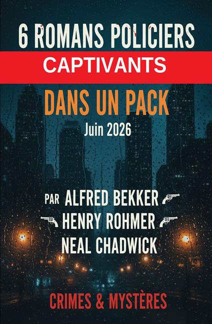 6 Romans policiers captivants dans un pack, juin 2026