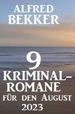9 Kriminalromane für den August 2023