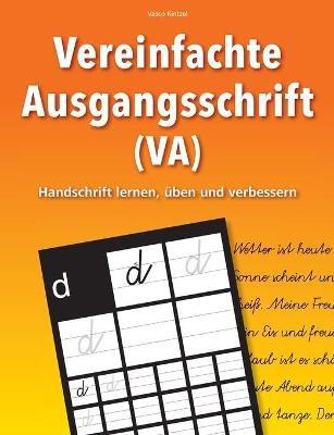 Vereinfachte Ausgangsschrift (VA) - Handschrift lernen, üben und verbessern - Vasco Kintzel - cover